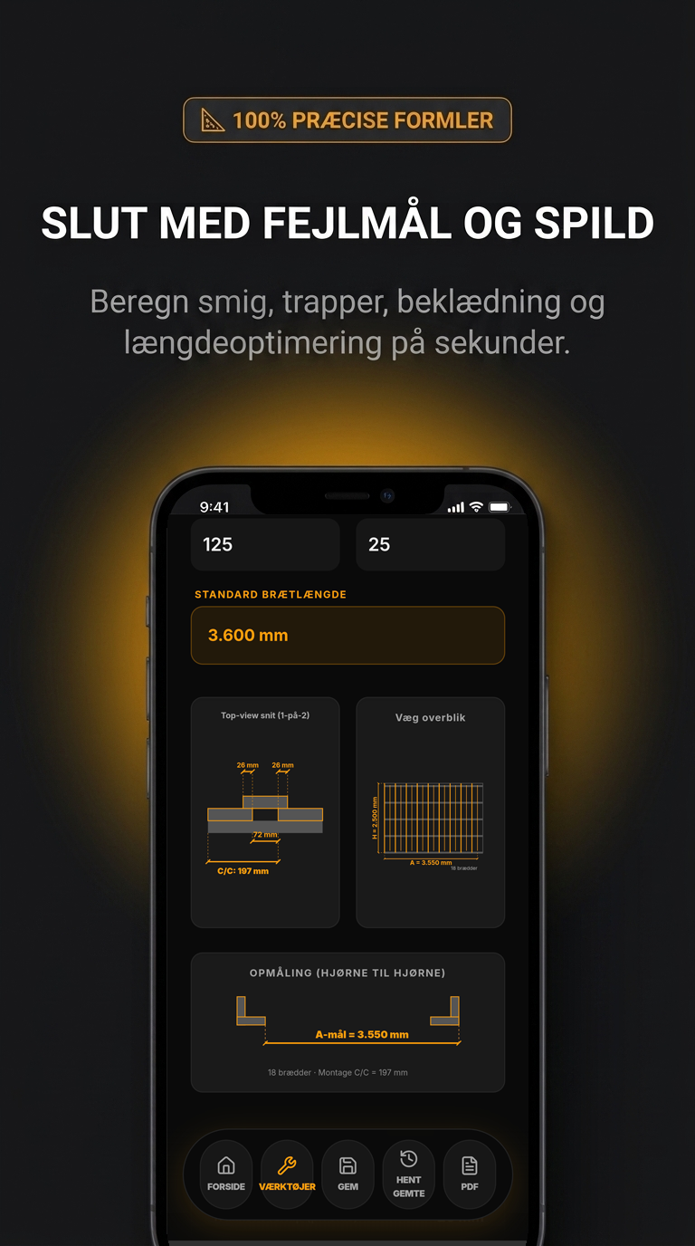 SPAR PENGE PÅ MATERIALER