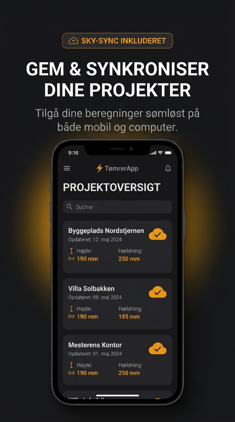 PROJEKTNOTER OG CLOUD SYNC